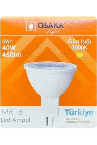 5w 40w Sarı Işık 3000k Mr16 Led Çanak Ampul, 4 Adet Diğer