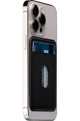 Pitaka Magez Card Sleeve 3.0 Pu Deri Magsafe Uyumlu Manyetik Kartlık Siyah