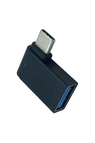 Type C 3.1 To Usb 3.0 Şarj 90 Dirsek Köşe Çevirici Dönüştürücü Adaptör