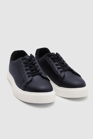 D's Damat 0EC09ORT0378 Lacivert Kalın Beyaz Tabanlı Bağcıklı Sneaker Ayakkabı Lacivert