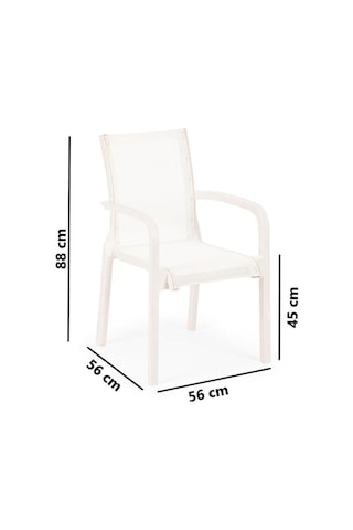 Sy-2528 Plastik Fileli Bahçe Koltuk Sandalye 4'lü Set