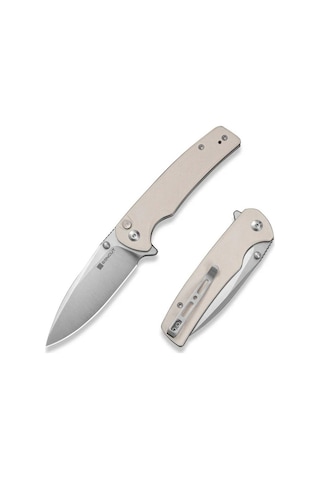 Sencut Sachse Ivory G10 Handle Satin Finished 9cr18mov Blade Çakı Beyaz