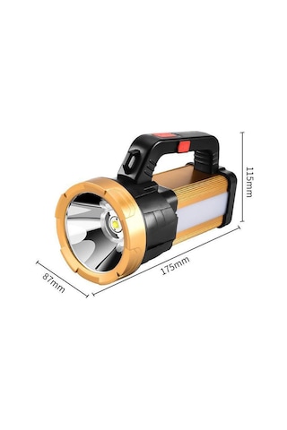 6 Mod Şarjlı EL Feneri Projektör Tipi Watton Wt-615 Sarı