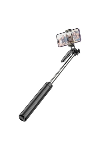 Hoco. K19 1.57m Broadcast Holder Selfie Çubuğu - Siyah