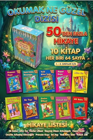 1. Ve 2. Sınıflar İçin Simli Okumak Ne Güzel Dizisi 10 Hikaye Kitabı 50+ Hikaye