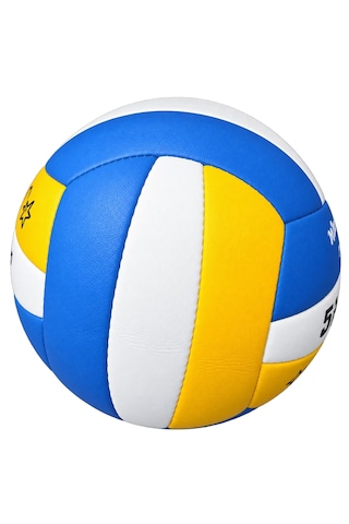 Katze Kt6000 Voleybol Topu El Dikişli Mavi Beyaz Sarı - Mavi - Beyaz