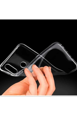 Huawei Honor 8x Kılıf Zore Süper Silikon Kapak Renksiz