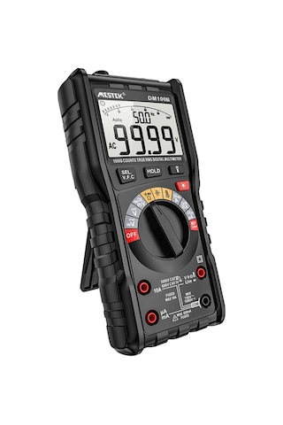 Folinda Multimetre Mestek Dm100b Lcd Ekranlı Dijital Akıllı Taşınabilir Multimetre Arka Aydınlatmal-siyah