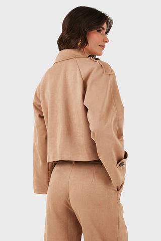 Via Dante Bayan Ceket 68620513suede Bej Bej