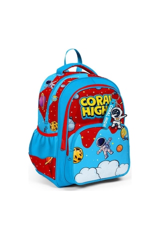 Coral High Astronot Uzay Desenli 3'lü Okul Çanta Seti 33245 Çok Renkli