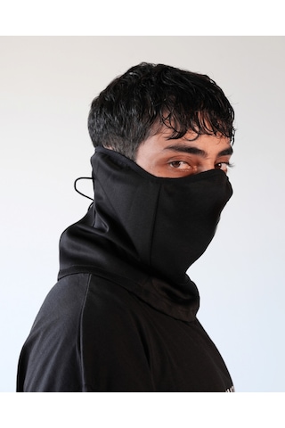 Siyah Baskısız Strike Winter Warrior Reflektörlü Maske-boyunluk-ağızlık-buff Siyah