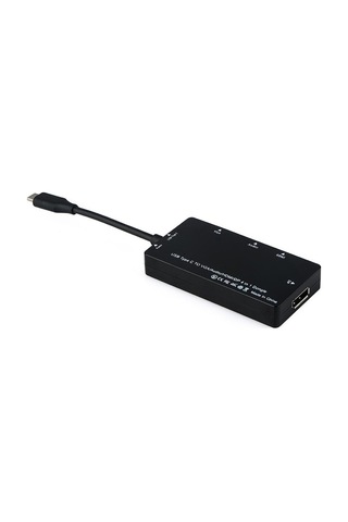 Usb 3.1 Type-C To Hdmi Vga Displayport Ses Combo Çevirici 4 In 1