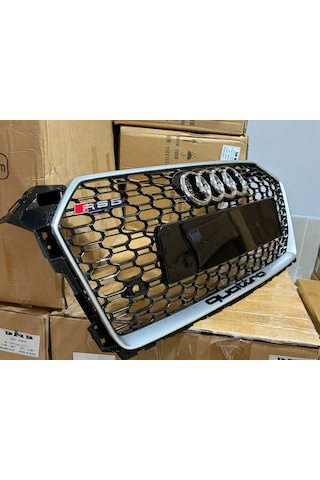 Dmb Audi A5 Rs5 Ön Panjur Gri Çerceve Piano Black 2017-2019 Arası Uyumlu