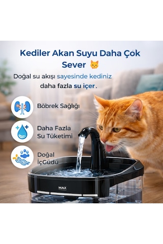 Polham Akıllı Otomatik Kedi Köpek Su Sebili 4.5l Sessiz Motorlu Sensörlü Pet Su Pınarı Karbon Filtreli Akıllı Su Kabı