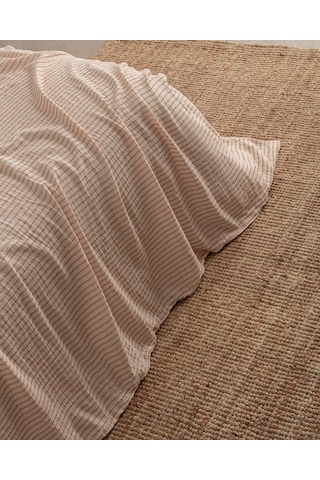 Madame Coco Agnes Tek Kişilik Müslin İpliği Boyalı Lastikli Nevresim Takımı - Turuncu 8684427207994 Turuncu