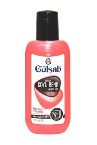 Gülşah Koyu Renk Ojeler için Aseton Pembe 125 ML
