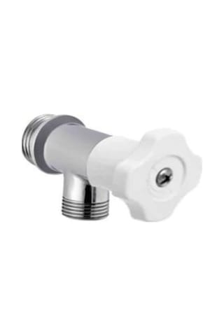 Mintev Yonca Model Beyaz Kumlu Döndürmeli Ara Musluk Krom