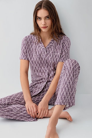 Pierre Cardin Kadın Mor Gömlek Pijama Takım Pc9184-s-v1 Mor
