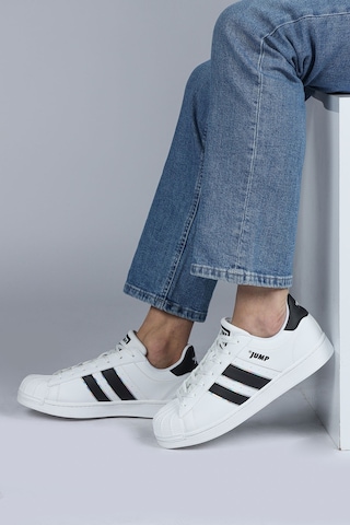 Jump 29055 Beyaz - Siyah Erkek Sneaker Günlük Spor Ayakkabı