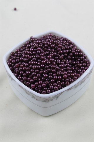 5 Mm Mor Parlak Tonlarda İnci Boncuk 30 Gr Kolye, Bileklik, Küpe Ve Takı Yapımı Diğer