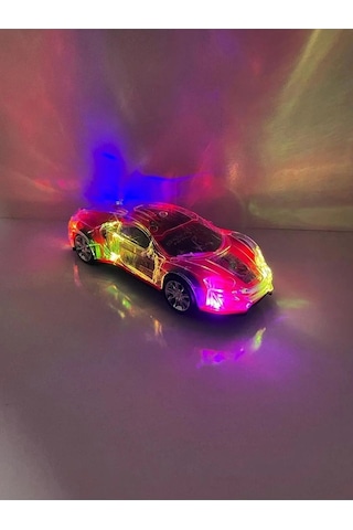 Cars Işıklı Müzikli Araba Şimşek Mcqueen Hareketli Pilli Oyuncak Çarp Dön 25 Cm