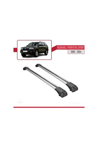Vauxhall Frontera Sport 1999-2004 Arası İle Uyumlu Ace-1 Ara Atkı Tavan Barı Gri
