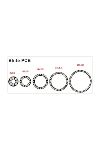 Ws2812B Pixeı 8/16/24/35/45Leds 5050 Argb Halka Led