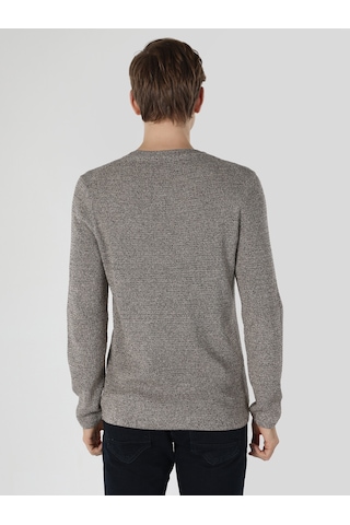 Colin's Slim Fit Kahverengi Erkek Triko Kazak CL1061674_Q1.V1_BRW