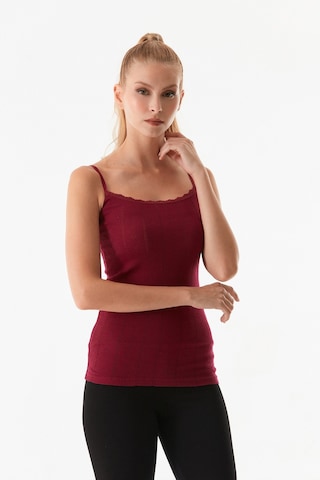 Fullamoda Dantelli Askılı Atlet 23mıcg631192958-bordo Bordo