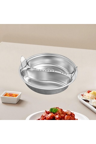 Homyl Patates Mutfak Için Paslanmaz Çelik Vapur Sepeti 18.8x4cm