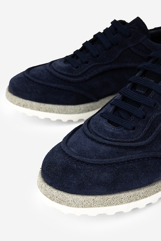 Valmenti Erkek Hakiki Deri Lacivert Süet Sneakers & Spor Ayakkabı 1202 2295-33 Erk Ayk Y26 Lacı Suet