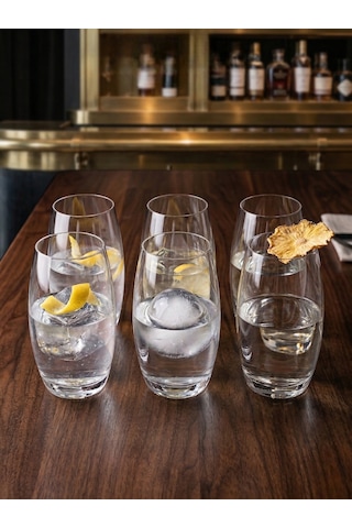 Kristal Meşrubat Bardak 520 Ml 6 Adet Beyaz