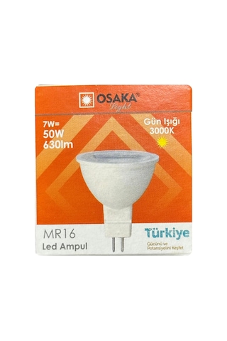 7w 50w Sarı Işık 3000k Mr16 Led Çanak Ampul, 6 Adet Diğer