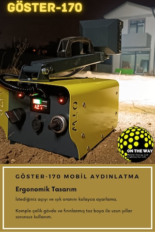 Göster 170 Taşınabilir Mobil Aydınlatma Ünitesi El Tipi Projektör