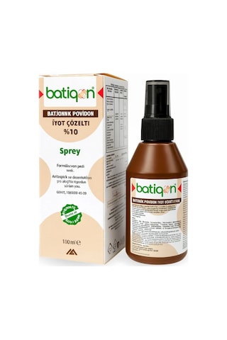 Aqua Batikon Antiseptik Solüsyon 10% İyot Çözelti 100 Ml - 5 Adet