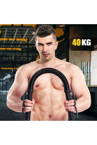 40 Kg Twister Bar - Göğüs Yayı Kol Geliştirici Bükbük Upper Body Chest Expander