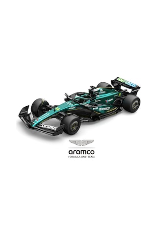 1:43 Aston Martin Aramco F1 Çek Bırak Metal Araba - Diecast Formula 1 Yarış Aracı