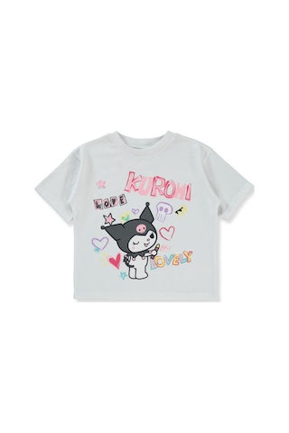 Kuromi 2-5 Yaş Tişört Beyaz
