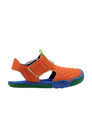Panço Unisex Çocuk Cırt Cırtlı Turuncu Sandalet