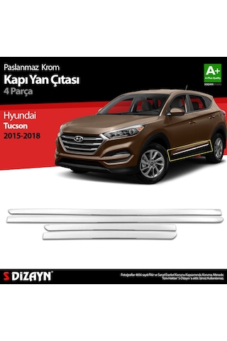Hyundai Tucson Krom Kapı Yan Çıtası 4 Prç 2015-2018