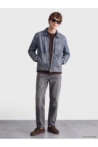 LC Waikiki Lc Waıkıkı İndigo Regular Fit Erkek Jean Ceket