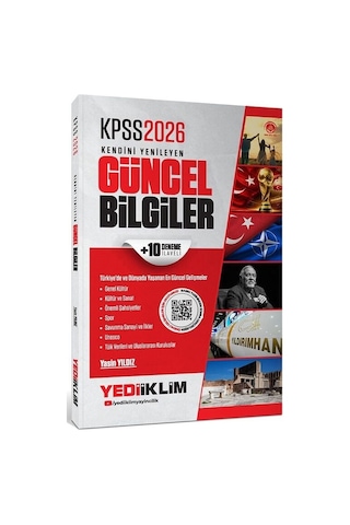 Yediiklim 2026 Kpss Kendini Yenileyen Güncel Bilgiler 10 Deneme İlaveli - Yasin Yıldız Yediiklim Yayınları