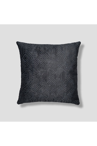 Sezyon Mira Desenli 45 45 Kömür Grisi Kırlent Kılıfı Kömür Grisi