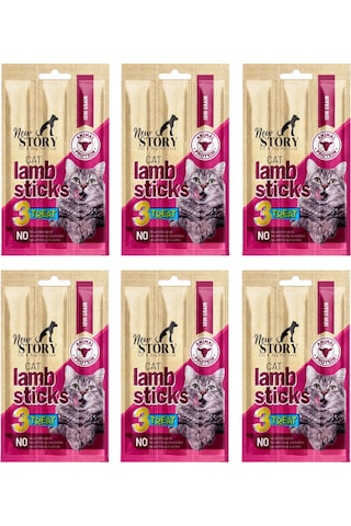 Cat Lamb Stick 6 Adet 3x5gr. Kuzu Etli, Çubuk, Kedi Ödül Maması