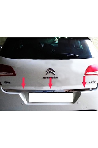 Citroen C4 Formlu Krom Bagaj Alt Çıta 2010 ve Üzeri N11.2950