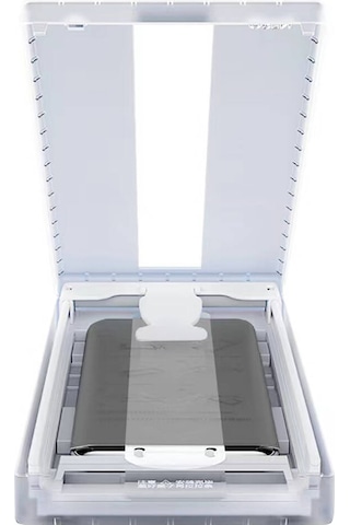 Zore Galaxy Uyumlu S22 Ultra Uygulama Aparatlı 6in1 Easy Privacy Body Ekran Koruyucu-siy