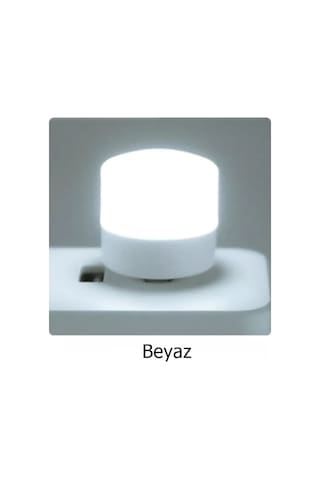 Led Usb Işık Beyaz 1W Mini Boy Tüm Usb Girişleri ile Uyumlu