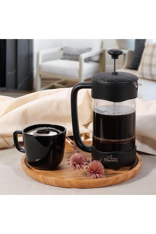 Any Morning Fy92 Kahve Ve Bitki Çayı İçin french Press 350 ML Siyah