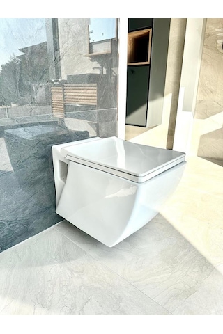 Creavit Trend Kare Asma Klozet + Nkp Duroplast Yavaş Kapanır Kapak