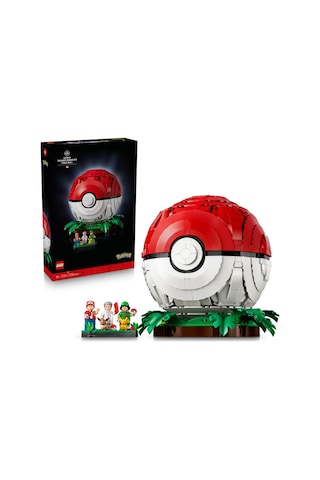 LEGO® Pokémon™ İkonik Eğitmen Anları Poké Topu 72154 - Yetişkinler için Gerçekçi Detaylar İçeren Model Yapım Seti (2339 Parça)